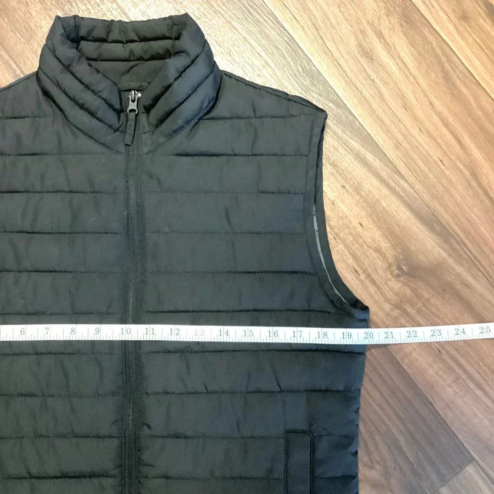 Gap Windproof Quilted Puffer Vest Water Resistant Full Zip Small In Black - Picture 6 of 12